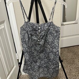 Gray Patterned Women's Top
